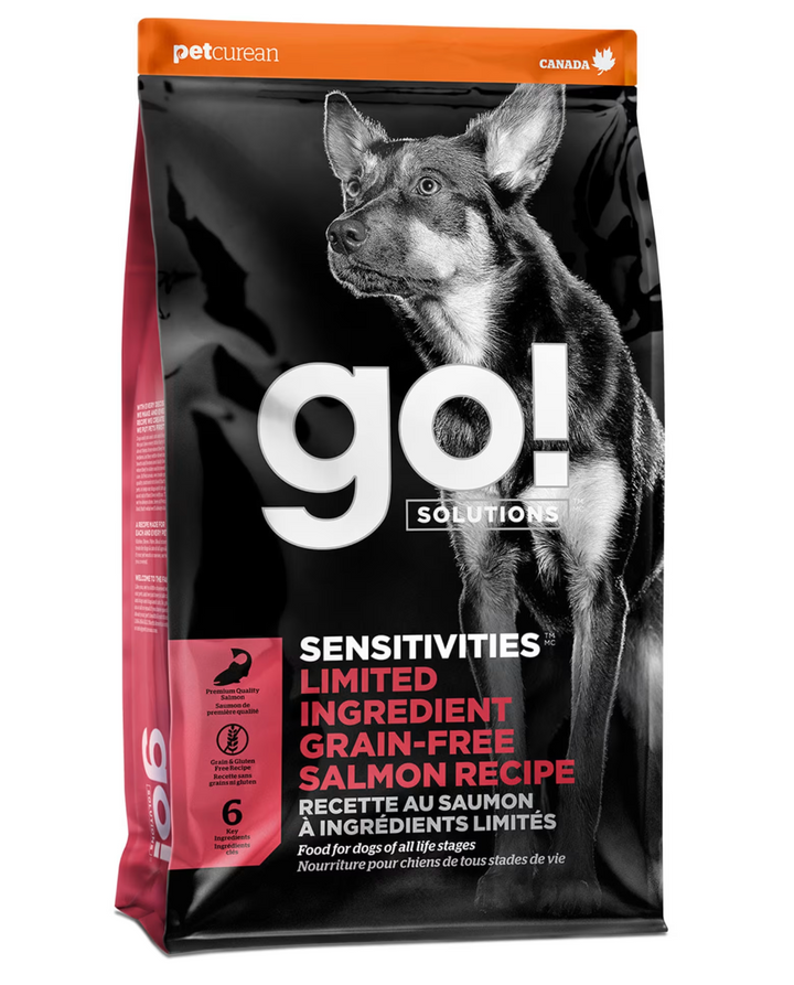 Pet Curean Go! Sensitivities Nourriture Chien Sans Grains au Saumon