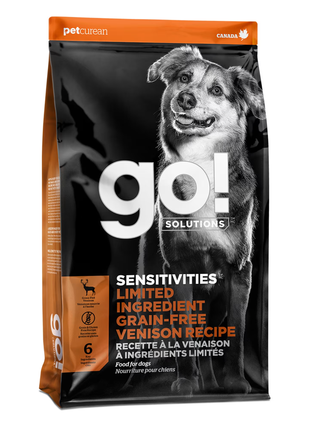 Pet Curean Go! Sensitivities Sans Grains Chien Venaison